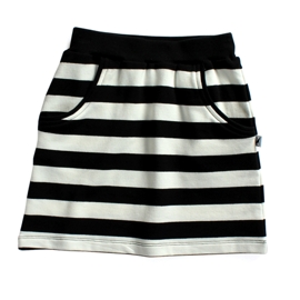 Minti S14 Street Skirt Black/White Stripe